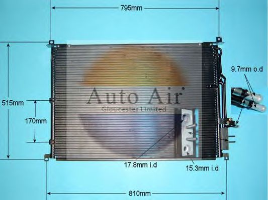 Condenser, air conditioning 16-9798