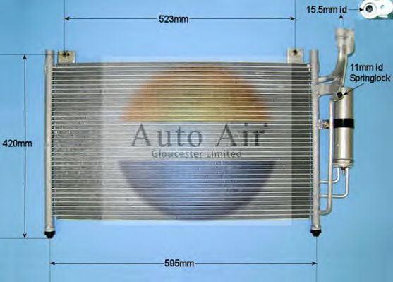 Condensador, ar condicionado 16-9981