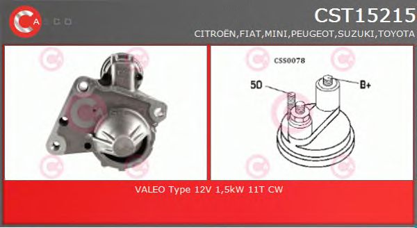 Startmotor CST15215