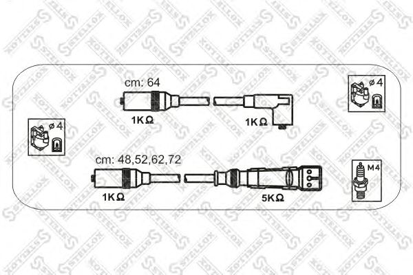 Комплект проводов зажигания 10-38083-SX