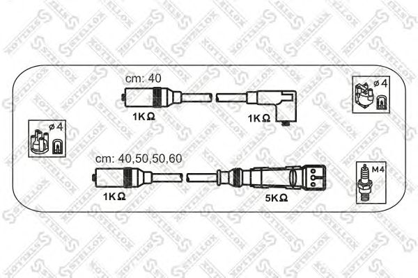 Комплект проводов зажигания 10-38084-SX