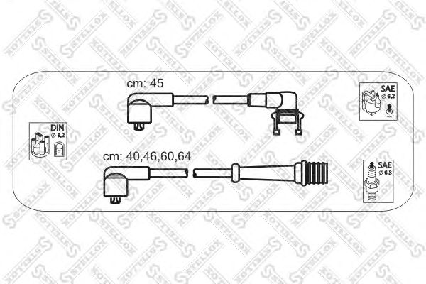 Комплект проводов зажигания 10-38163-SX