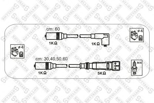 Комплект проводов зажигания 10-38337-SX