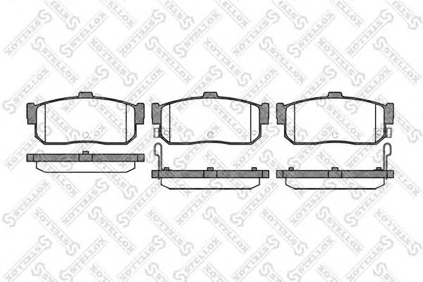 Комплект тормозных колодок, дисковый тормоз 377 012-SX