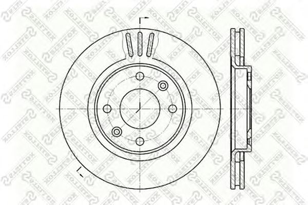 Disco de travão 6020-1929V-SX