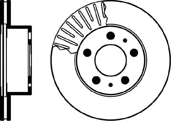 Тормозной диск 8DD 355 100-341