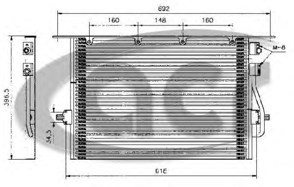 Condensator, airconditioning 300041