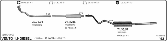 Exhaust System 587000416