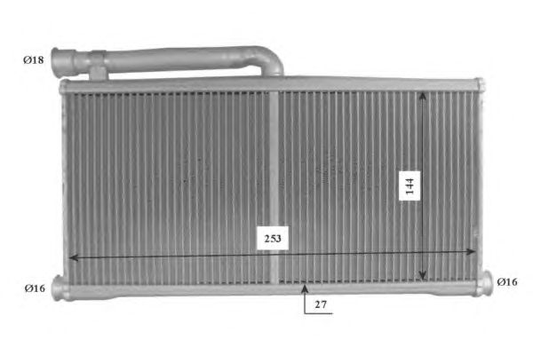 Heat Exchanger, interior heating 54206