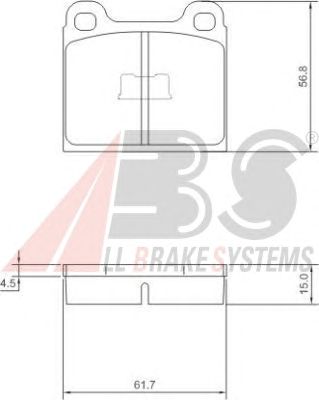 Brake Pad Set, disc brake 36088