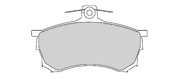 Комплект тормозных колодок, дисковый тормоз FD6798A