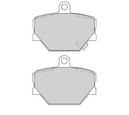 Комплект тормозных колодок, дисковый тормоз FD6774A