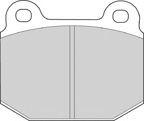 Комплект тормозных колодок, дисковый тормоз FD465A