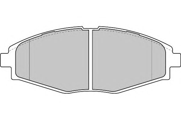 Комплект тормозных колодок, дисковый тормоз FD6818A