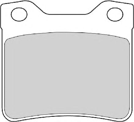 Комплект тормозных колодок, дисковый тормоз FD6865A