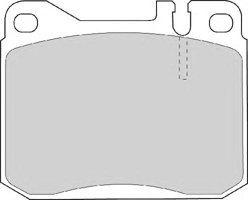 Комплект тормозных колодок, дисковый тормоз FD4137A