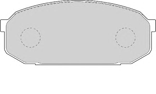 Комплект тормозных колодок, дисковый тормоз FD7002A