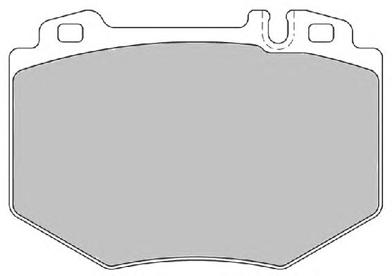 Комплект тормозных колодок, дисковый тормоз FD7144A