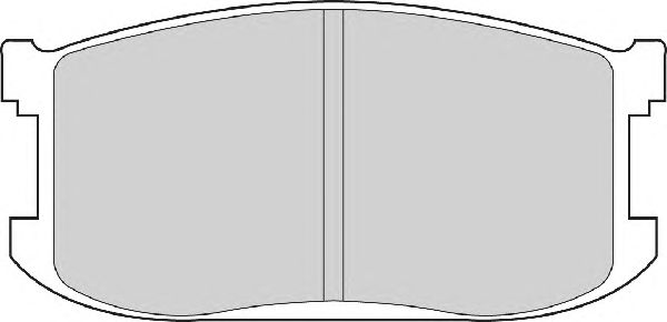 Комплект тормозных колодок, дисковый тормоз FD6194A