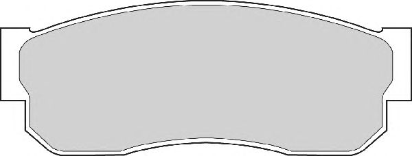 Комплект тормозных колодок, дисковый тормоз FD875A