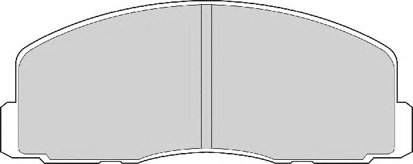 Комплект тормозных колодок, дисковый тормоз FD903A