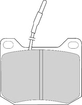 Kit de plaquettes de frein, frein à disque FD265A