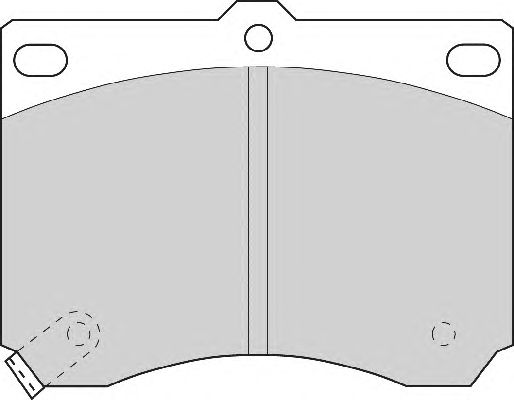 Комплект тормозных колодок, дисковый тормоз FD6528A