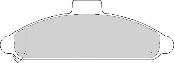 Комплект тормозных колодок, дисковый тормоз FD6534A