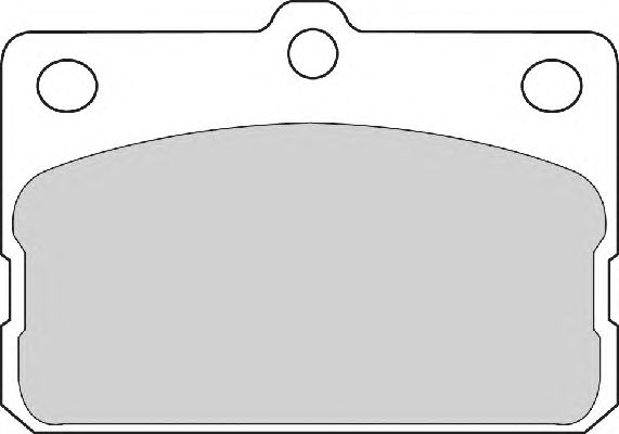 Комплект тормозных колодок, дисковый тормоз FD812A