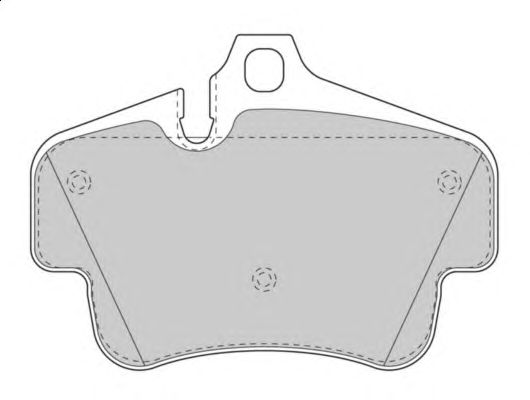 Комплект тормозных колодок, дисковый тормоз FD7497A