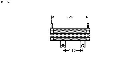 масляный радиатор, двигательное масло HY3152