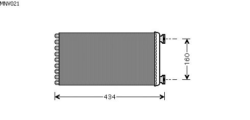 Evaporator, air conditioning MNV021
