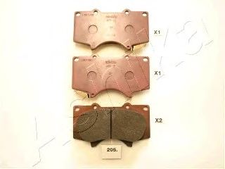 Brake Pad Set, disc brake 50-02-205