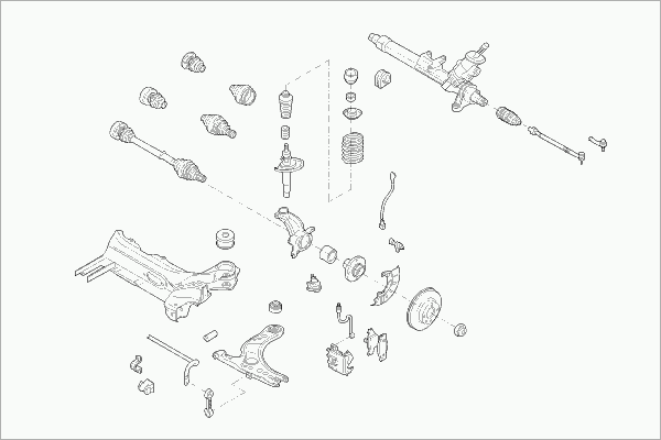Stuurdelen; Wielophanging AUDI-A3-FB001