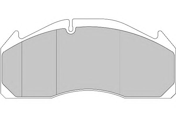 Комплект тормозных колодок, дисковый тормоз DCV1388B