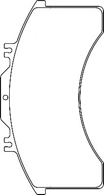 Комплект тормозных колодок, дисковый тормоз CVP014