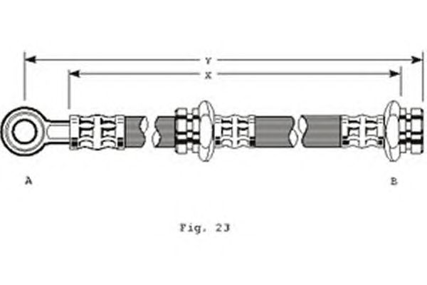Tubo flexible de frenos 9004112
