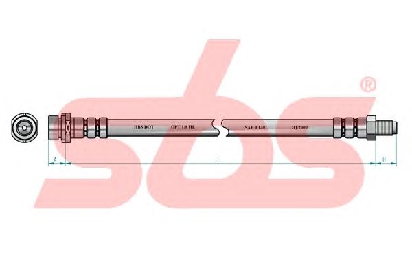 Tubo flexible de frenos 13308547133