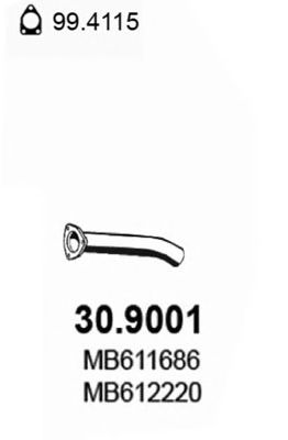 Exhaust Pipe 30.9001
