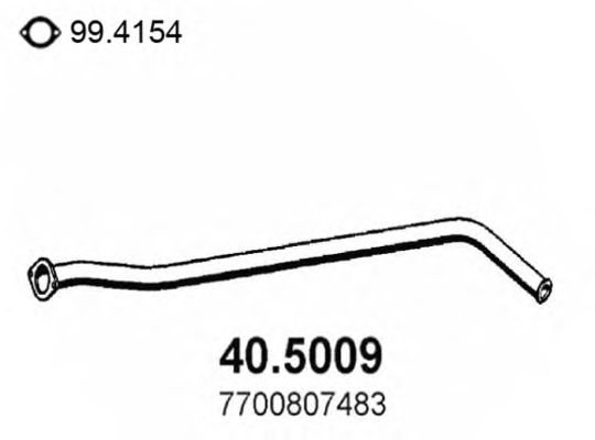 Tubo de escape 40.5009