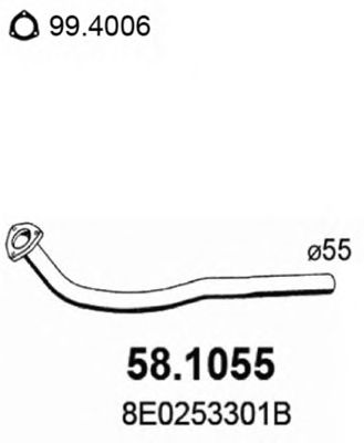 Eksosrør 58.1055