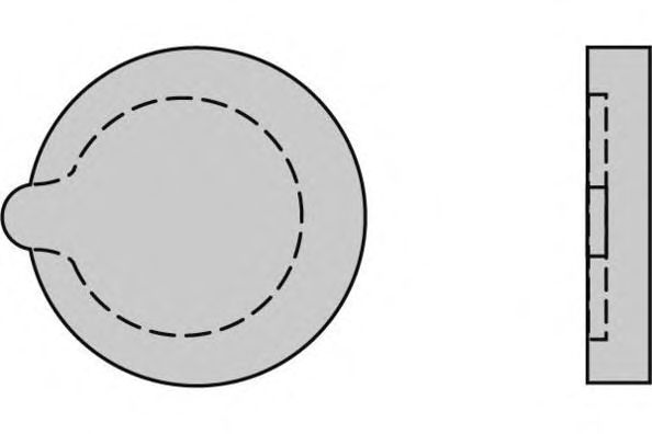 Комплект тормозных колодок, дисковый тормоз 12-0121