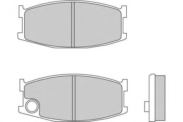 Комплект тормозных колодок, дисковый тормоз 12-0152