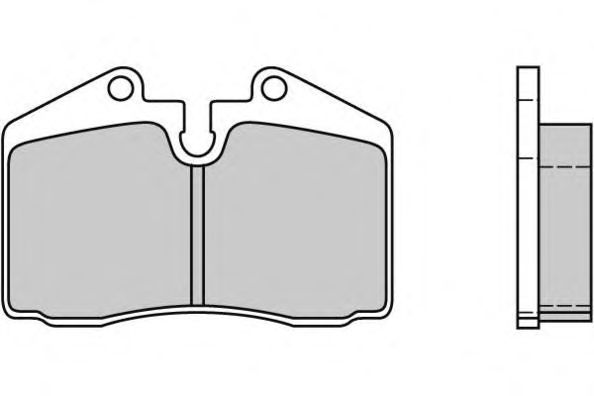 Комплект тормозных колодок, дисковый тормоз 12-0399
