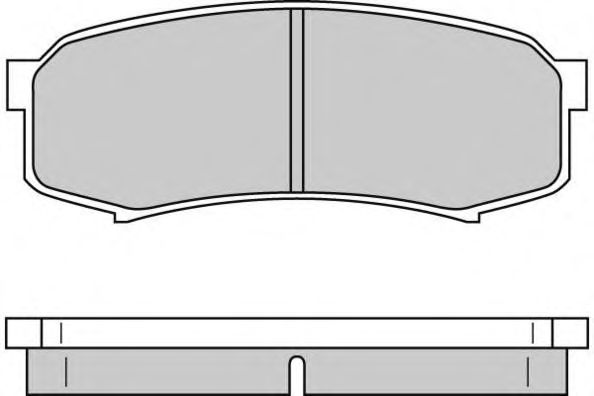 Комплект тормозных колодок, дисковый тормоз 12-0597