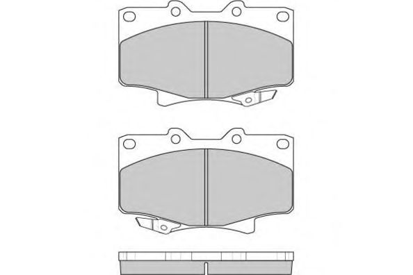 Комплект тормозных колодок, дисковый тормоз 12-0623