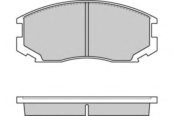 Комплект тормозных колодок, дисковый тормоз 12-0732