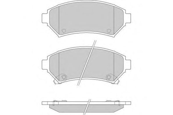 Комплект тормозных колодок, дисковый тормоз 12-0876