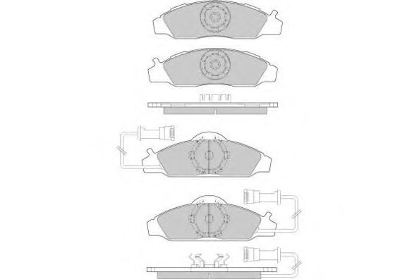 Kit de plaquettes de frein, frein à disque 12-0955