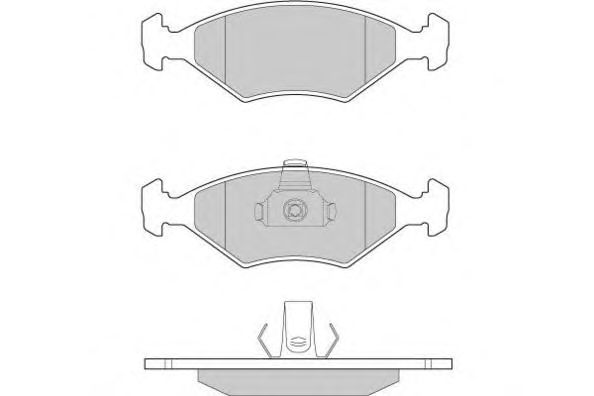 Комплект тормозных колодок, дисковый тормоз 12-0959